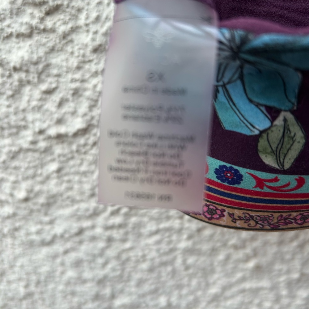 Johnny Was Purple Floral sports Bra - Picture 4 of 4